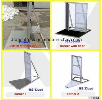 Dragonstge Factory Price Aluminum Crowed Barricade Concert Barricade, Stage Barrier