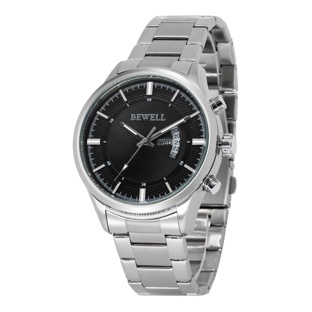 Bewell Hot Sale Gift Stainless Steel Man Wrist Quartz Metal Watch