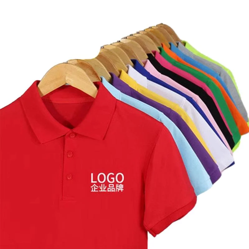 Factory Custom Logo Solid Color Plain Blank Cotton Embroidery Men's Polo Shirts