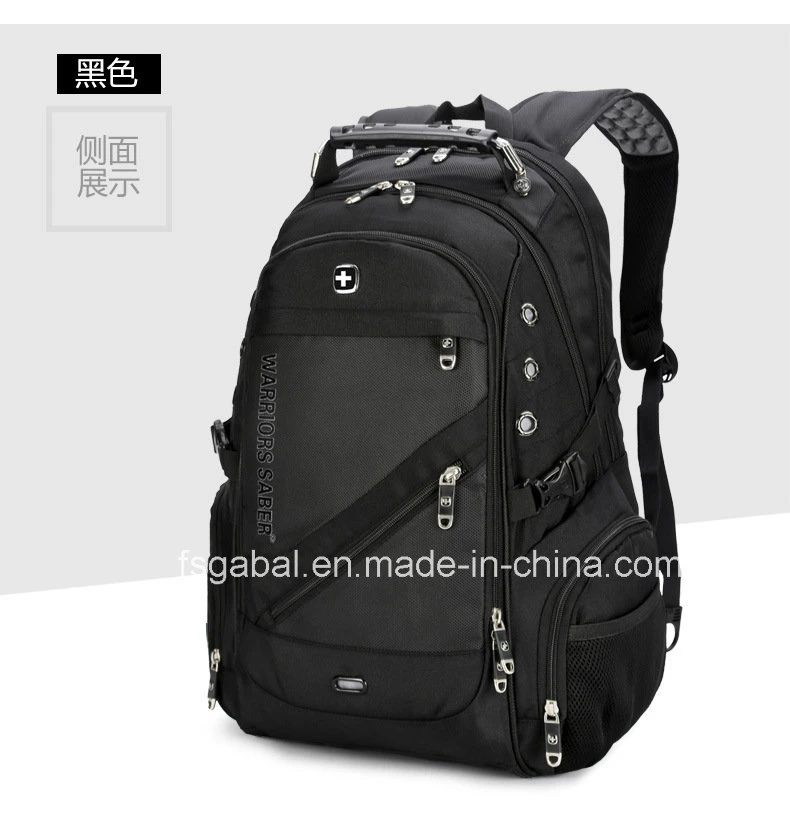 Bolsa de portátil de poliéster resistente Business Travel Sports School Mochila