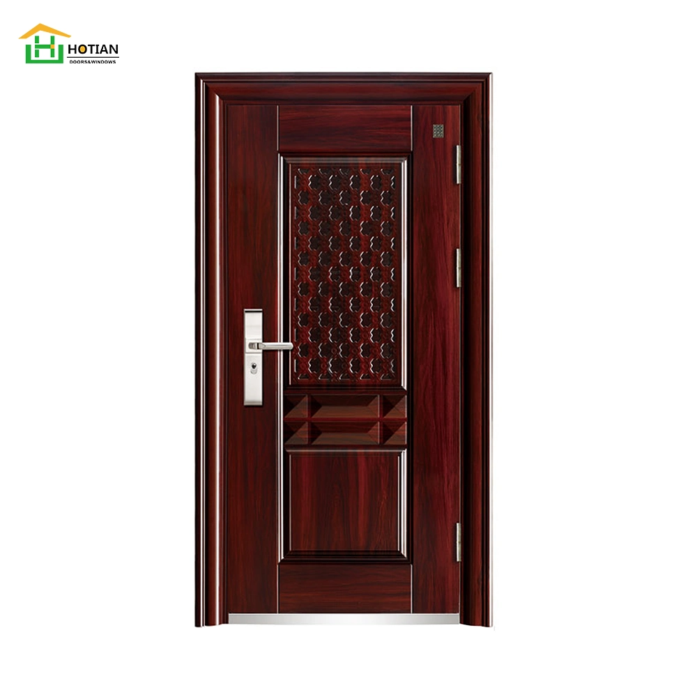 European Standard Double Panels Swing Style Sound Insulation Steel Wood Security Door