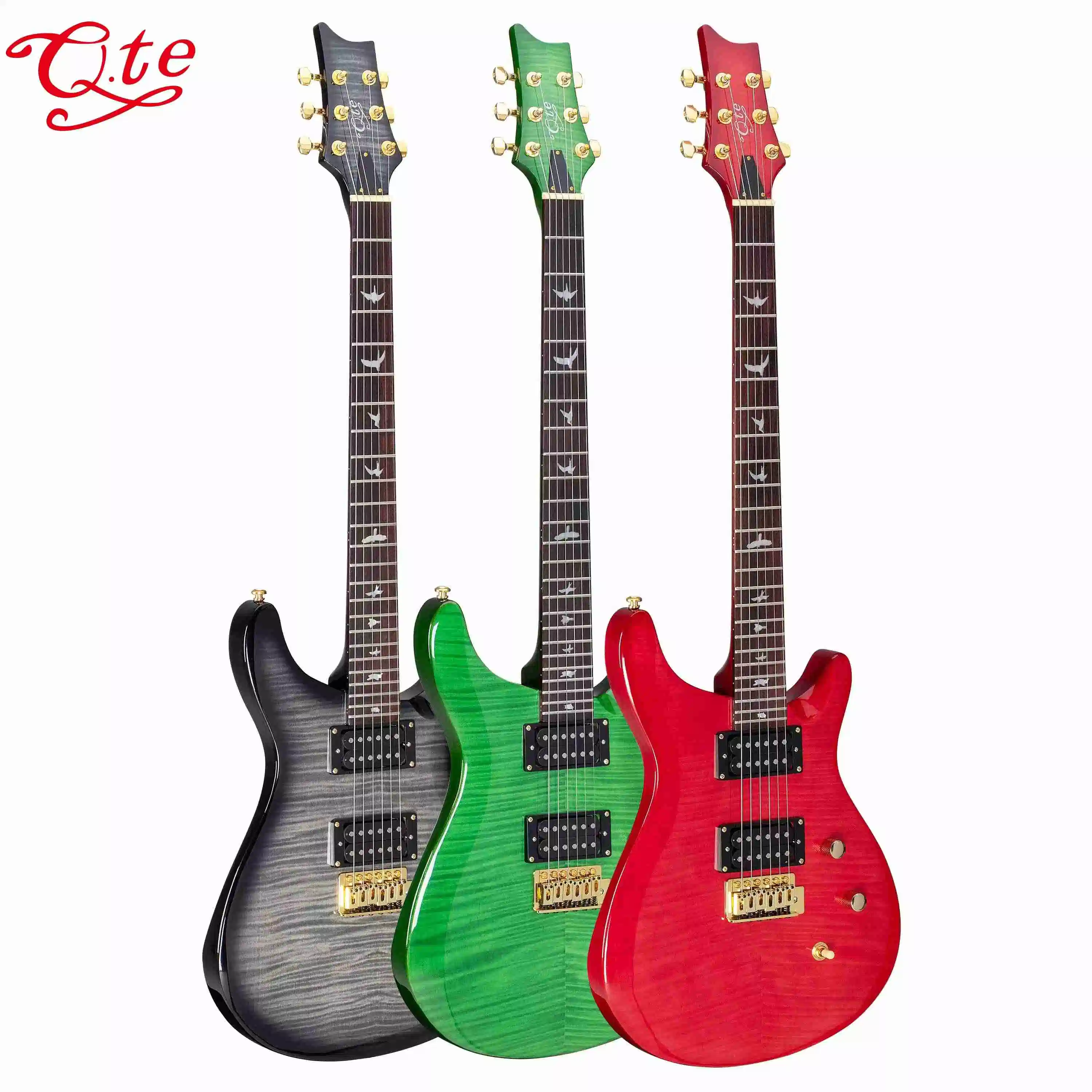 Grossista Custom Brand Design instrumentos com cordas H-S-H Pickup Electric Guitar