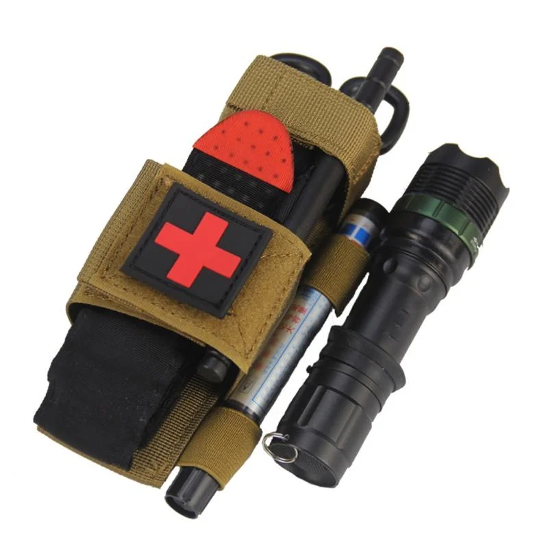 Molle Nylon Trauma Shears EMT Storage Bag Tactical Medical Combat Tourniquet Pouch Holder