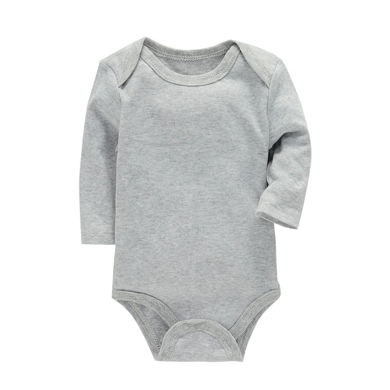 Vestuário de manga comprida em algodão completo para bebé unissexo