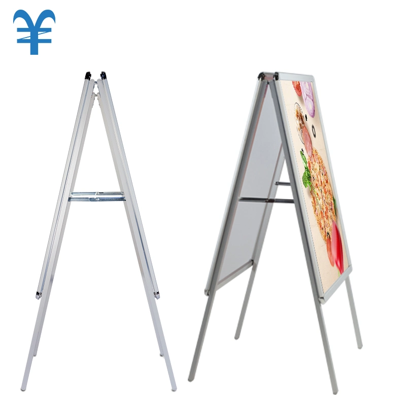 a Frame Sign Aluminum Poster Display Stand Frame Double Sides Board for Advertising Display