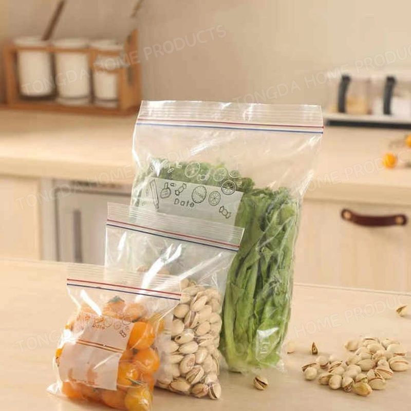 Food Grade PE Polyethlene Bag Transparent Jewelry Packing Bag Component Packaging Clear Plastic Reclosable Food Grade Snack Ziplock Bag with Zipper Resealable