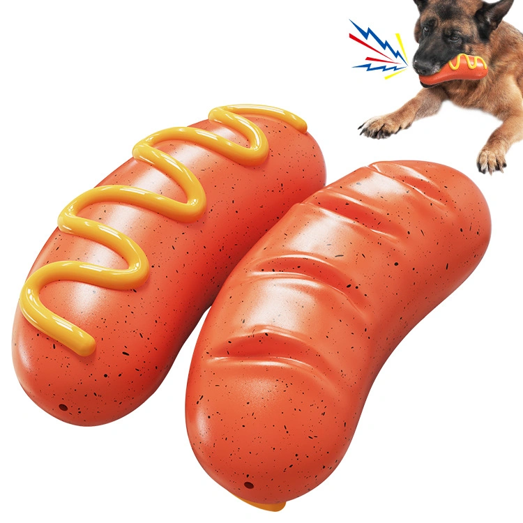 Interactive Natural Rubber Multishaped Durable Squeaky Toys with Sound for Big Dogs