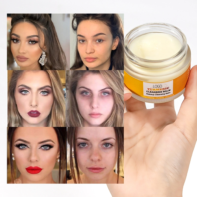 Best Selling Vegan Gentle Nourishing Facial Turmeric Cleansing Balm Makeup Remover