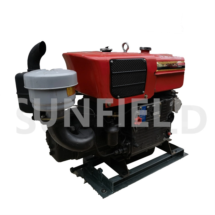 Motor diesel Sunfield Mini moderno de 10 toneladas por día combinado Precio de la máquina de procesamiento de la acería de arroz para el fresado