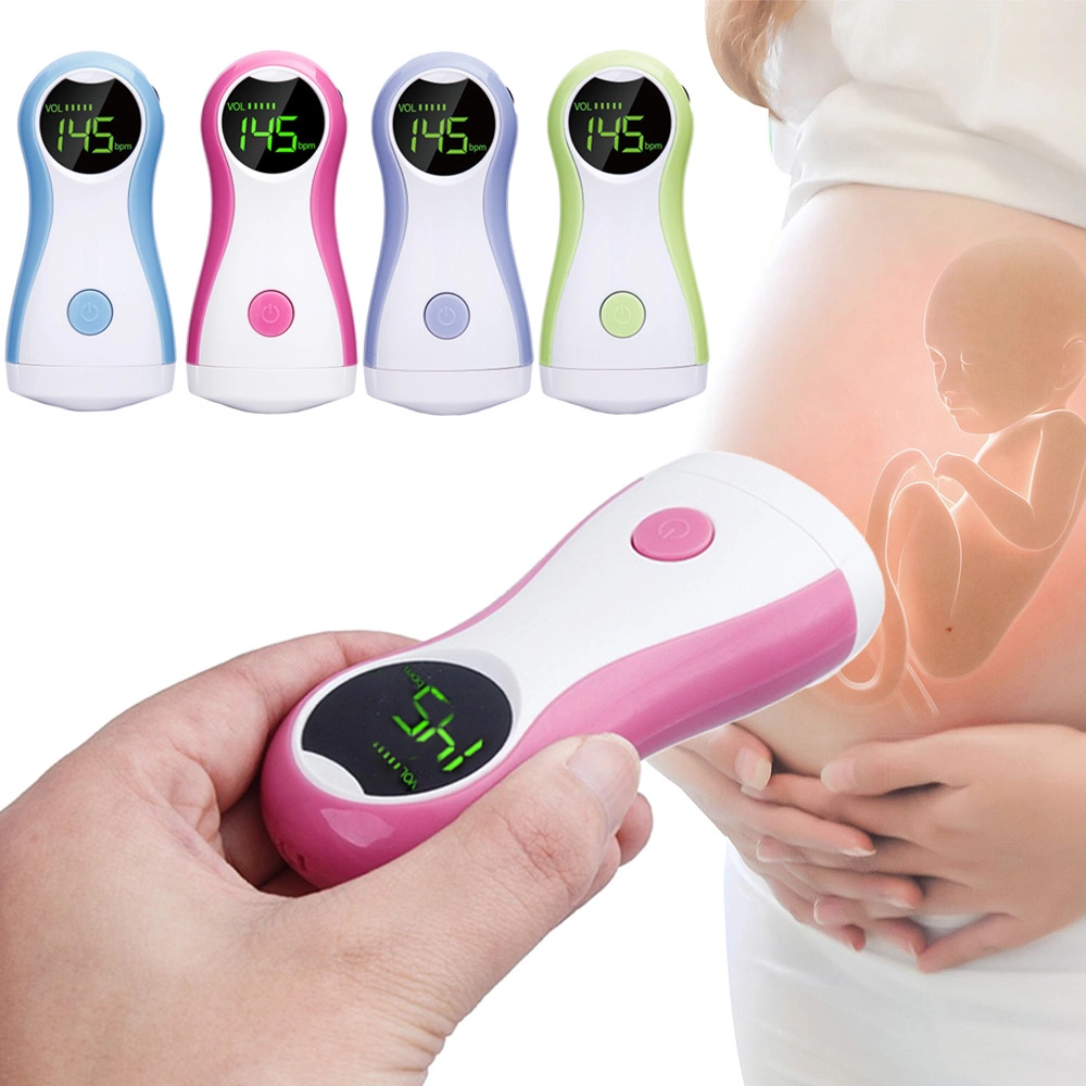 Портативный монитор частоты сердечных сокращений малыша с возможностью хранения наушников для беременных женщин в дородовой период доплеровского плода