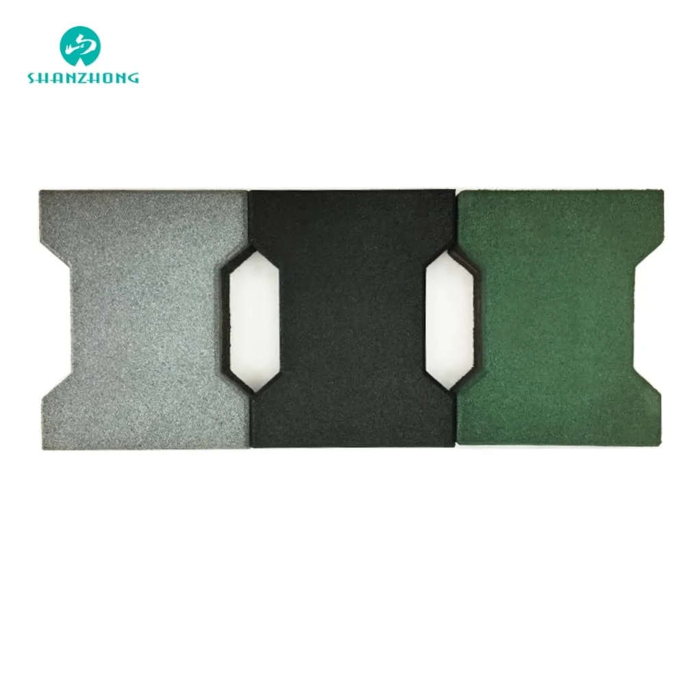 Affordable Price Anti-Compression Garden Mats EPDM Color Granules Rubber Horse Pathways Outdoor Rubber Flooring Bricks Rubber Tile