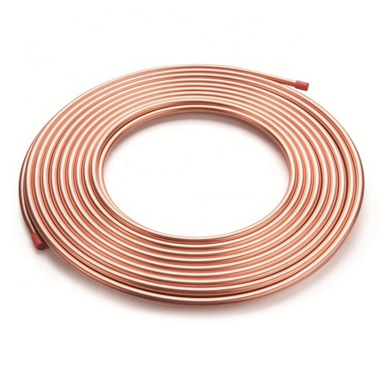 AC Pancake Coil Insulation Pipe Soft Copper Airco Tube for Air Conditioner 1/4 3/8 15m 10m 20m