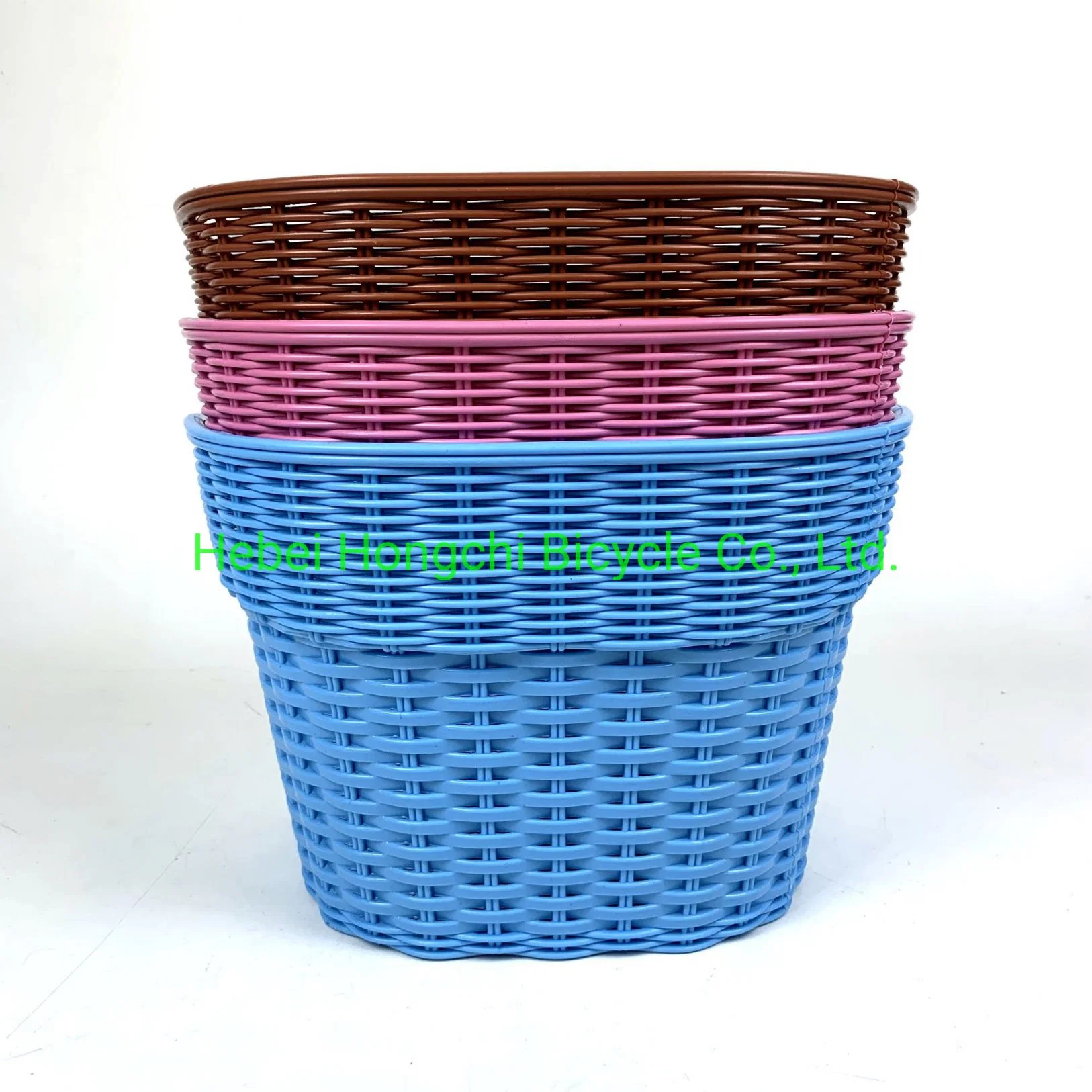 Plastic Bicycle Pink Color Bike Basket