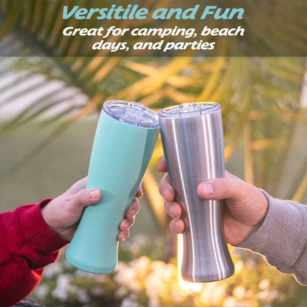 16oz 20oz 30oz Cold Retention Double Wall Construction Vacuum Insulated Stainless Steel Drinking Tumbler Pilsner Beer Glass