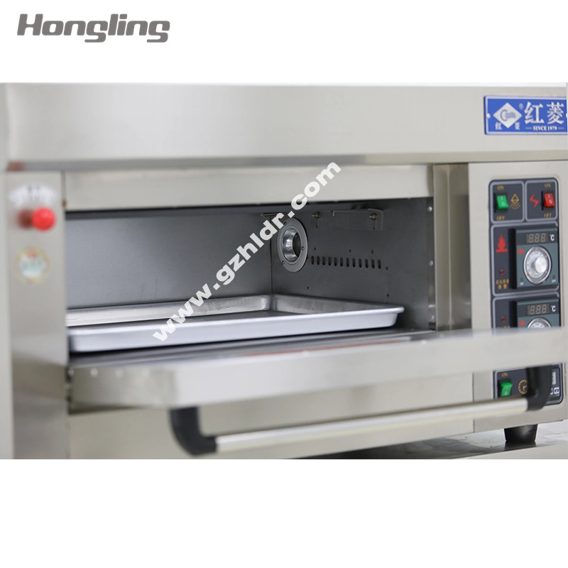 Hongling Commercial Bakery Equipment 1-Deck 1-Tray Gas Baking Bread Oven