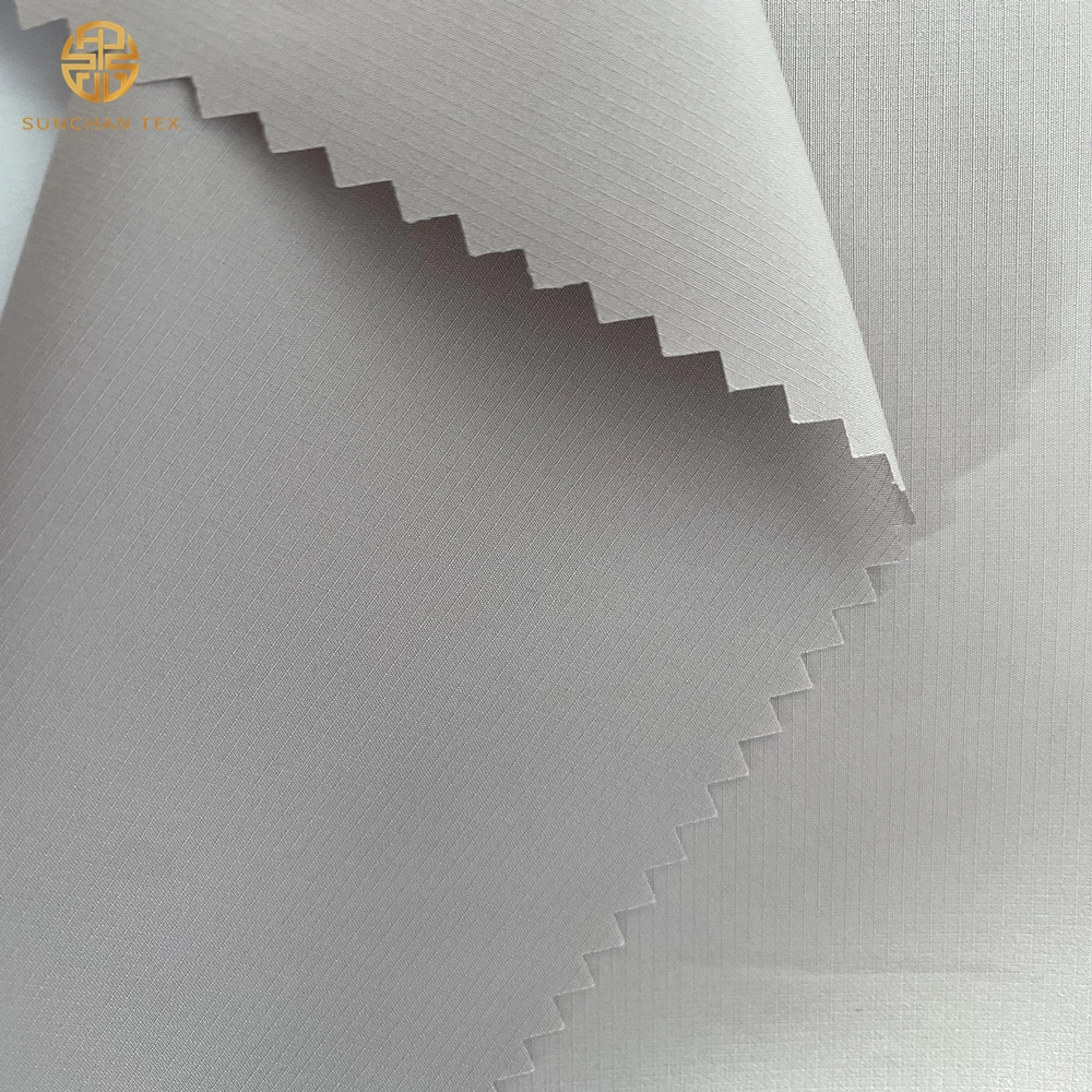 Hight Density 0.1cm Ripstop Polyester Fabric for School Uniform