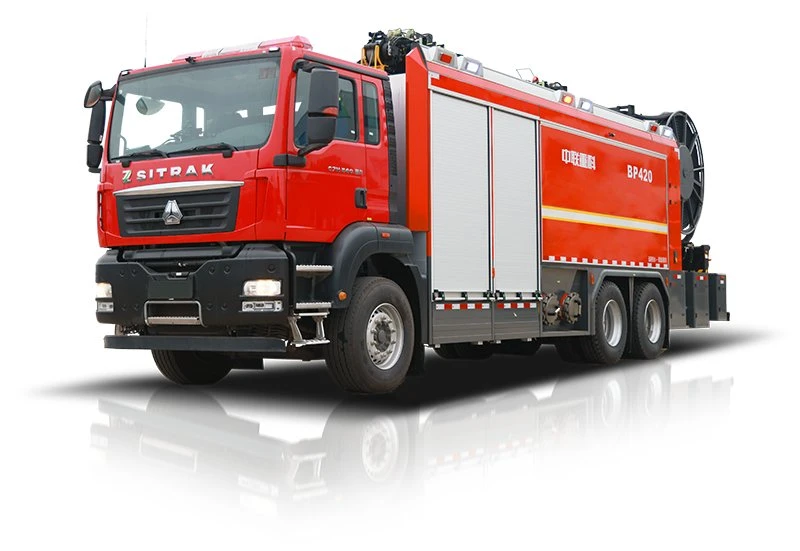 Un équipement de sauvetage pour accident de produits chimiques dangereux Pumper Camion de Pompiers Zlf5281BP420 txfbp420 camion de pompiers de la pompe