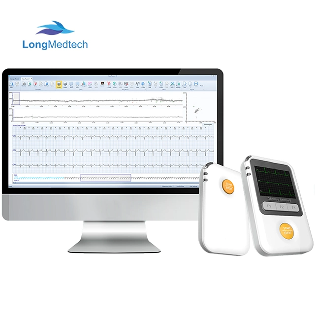 Certificado CE ISO do aparelho de ECG com Holter de 24 horas de alta qualidade, cardíaco Monitor Holter