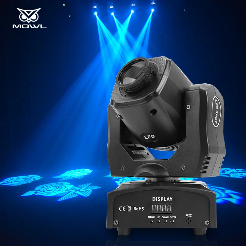 DJ Lighting Equipment 90W Mini DMX Gobo Spot LED Moving Head Light Club