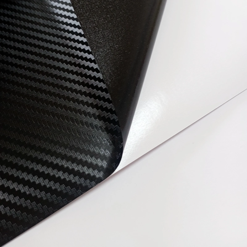 3D Black Carbon Fiber Vinyl Film Roll Car Wrap CFB2301