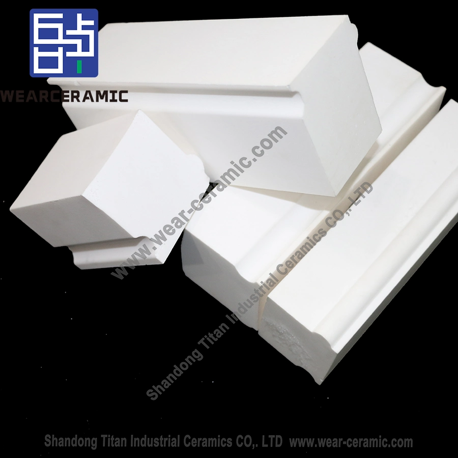 High Temperature Resistant Ceramic 92% 95% Al2O3 Alumina Lining Brick for Chemical, Petroleum