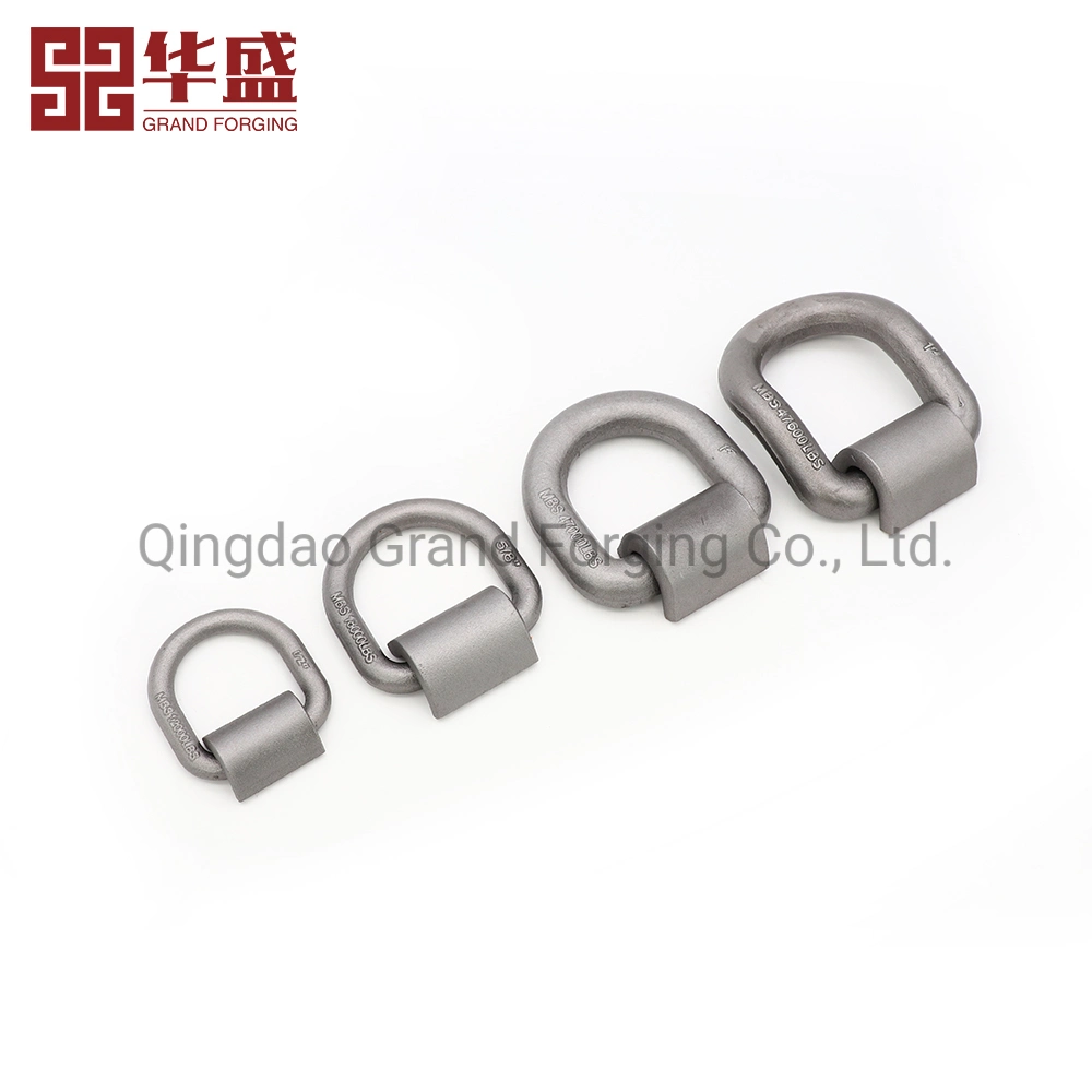 3/4" estampadas de rigging anillos en D con placa