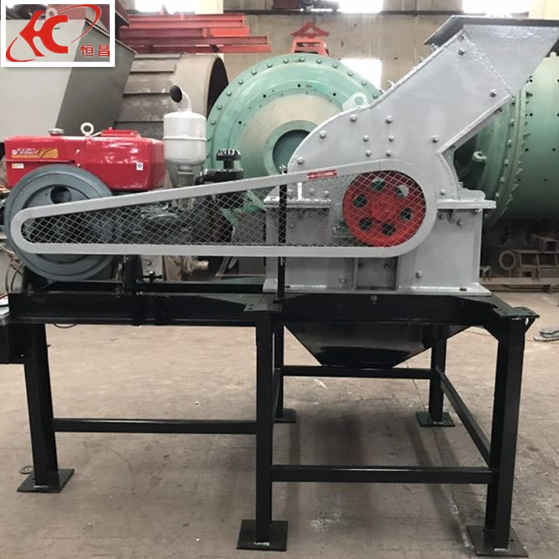 Mobile Diesel Engine Hammer Crusher for Stone Clay Rock Concrete Block Bricks