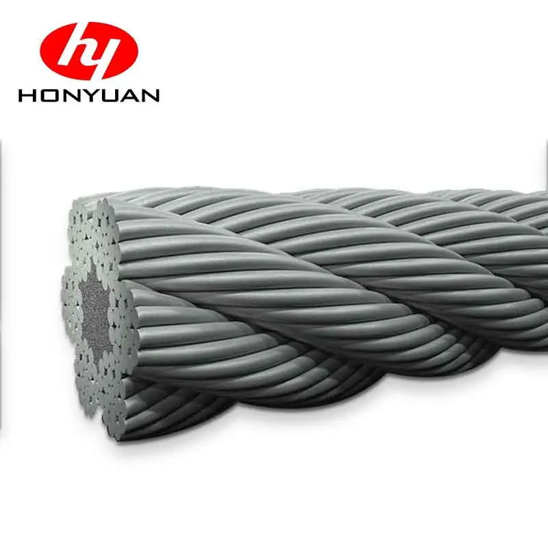 Hardware Electric Galvanized Hot DIP Galvanized 6*31 Ws FC 6X7+FC Cable Steel Wire Rope