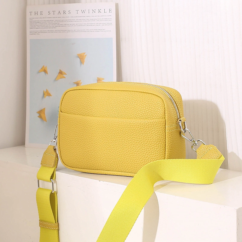 Foreign Trade Solid Color PU Cross-Body Bag Women's Small Bag