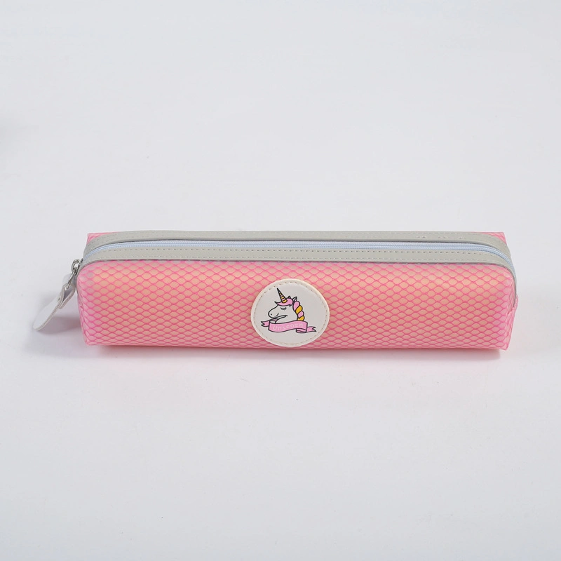 Plastic Colorful Cute Single Layer Stationery Pencil Case