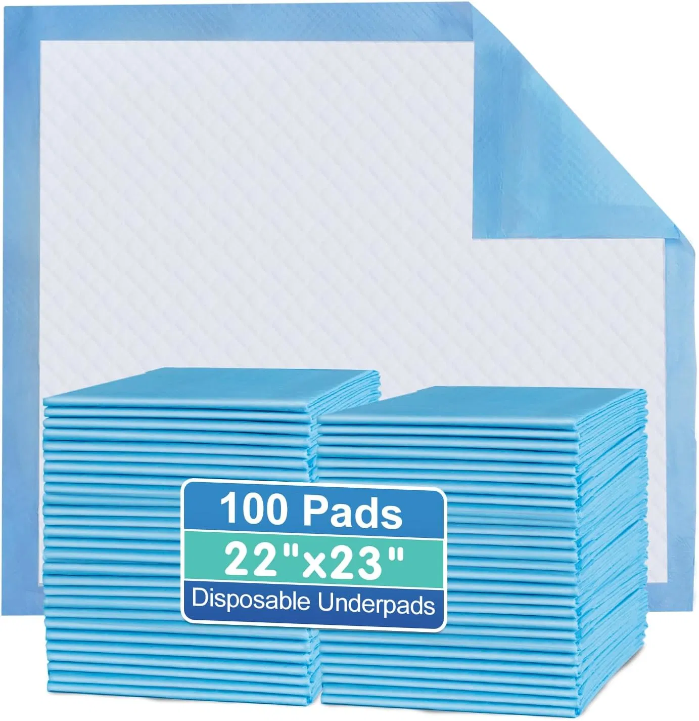 Disposable Underpads Incontinence Bed Pads for Adults, Nursing Chucks Pads for Women Postpartum Baby Kids Elderly