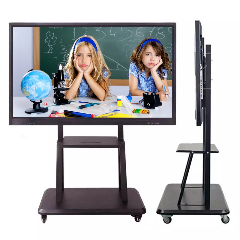 20-Point Touch Smart Board Interactive de fournitures de bureau à écran plat 86 pouces Stand Tableau Blanc Interactif salle de réunion pour l'enseignement et de bureau