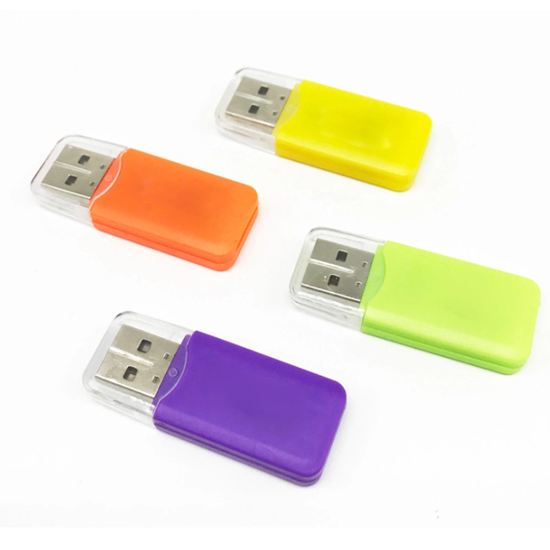 Plastic SD Card Card Reader USB 2.0 Interface High Speed TF Card Memory Card Card Reader