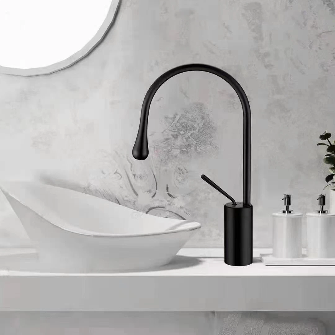 New Design Fashion Modern Hotel Model Styles Chromed and Metal Gray Finish Basin Sink Faucet Mixer