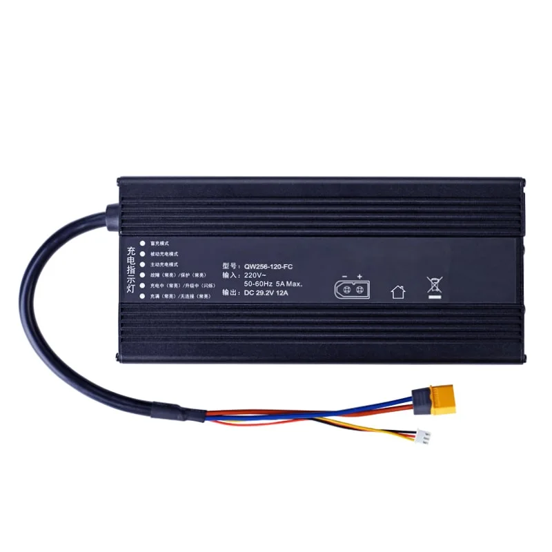 Factory Direct Sale DC 57.6V 58.4V 10A 600W Charger for 16s 48V 51.2V LiFePO4 Battery Pack with Canbus Communication Protocol