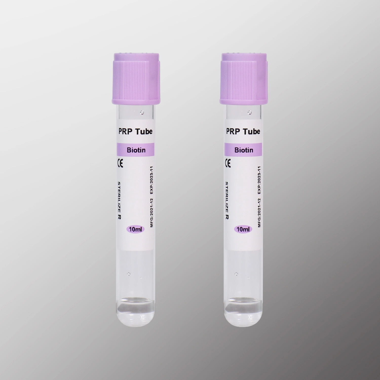 Siny China Sterile Products Prf with Gel Medical Disposables Blood Collection Prp Tube Calcium Chloride