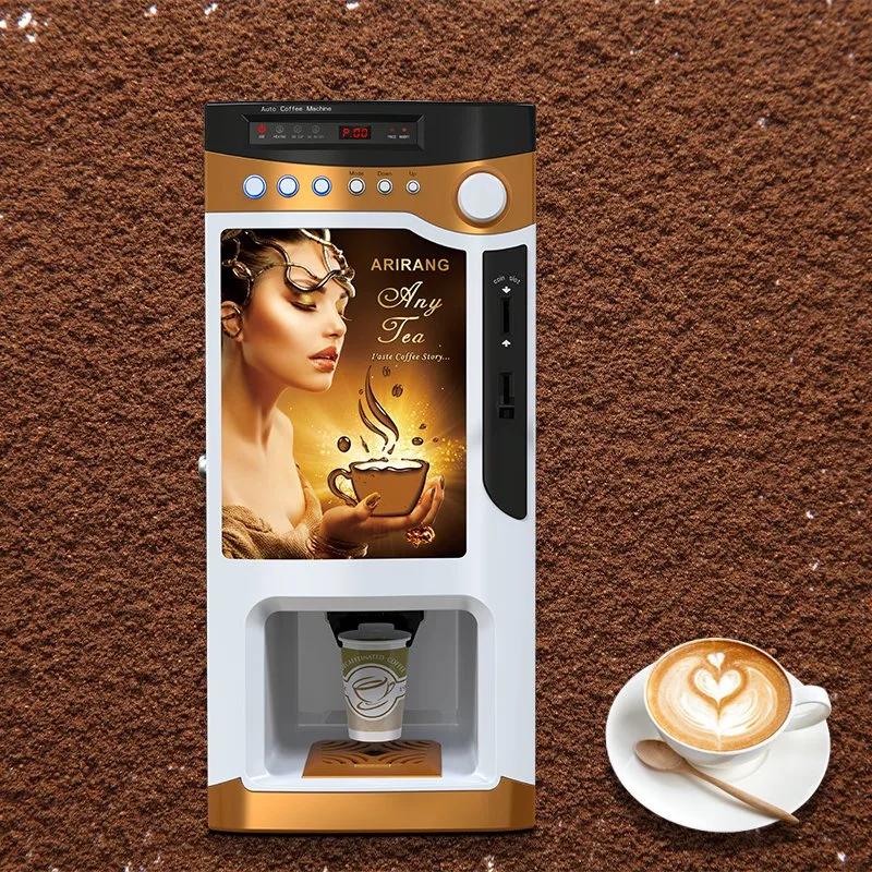 China Vollautomatische Instant Coffee Vending Maschine Ohne Wasserpumpe