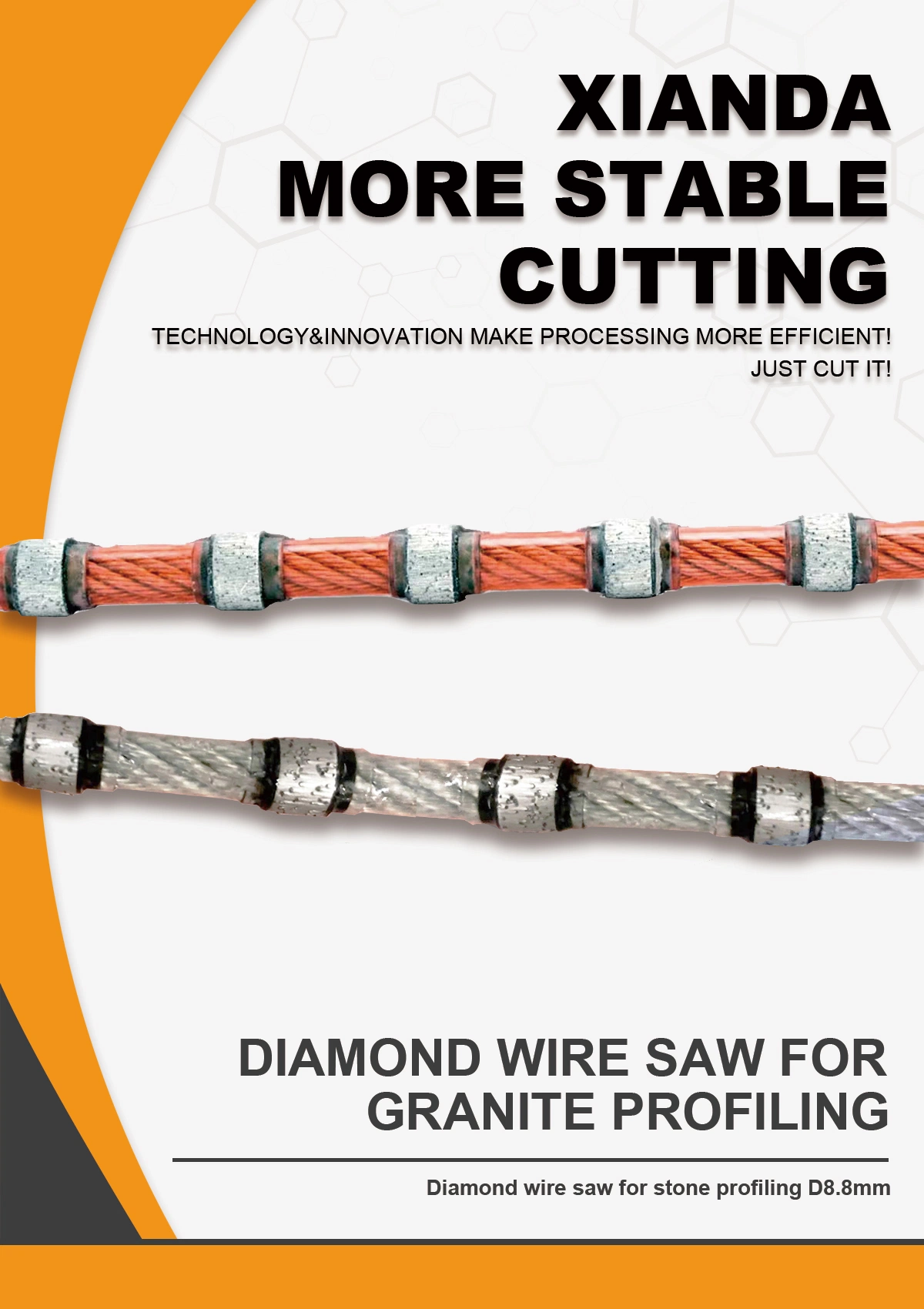 High Quality Wire Saw for Cutting Granite Stone Profiling Block Cutting Tools