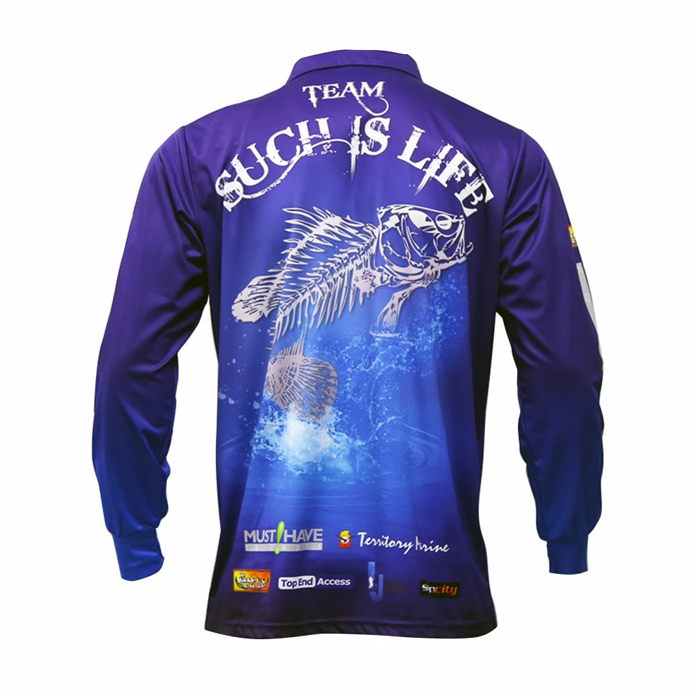 High quality/High cost performance  Sublimation Polo Shirts Fishing Wear