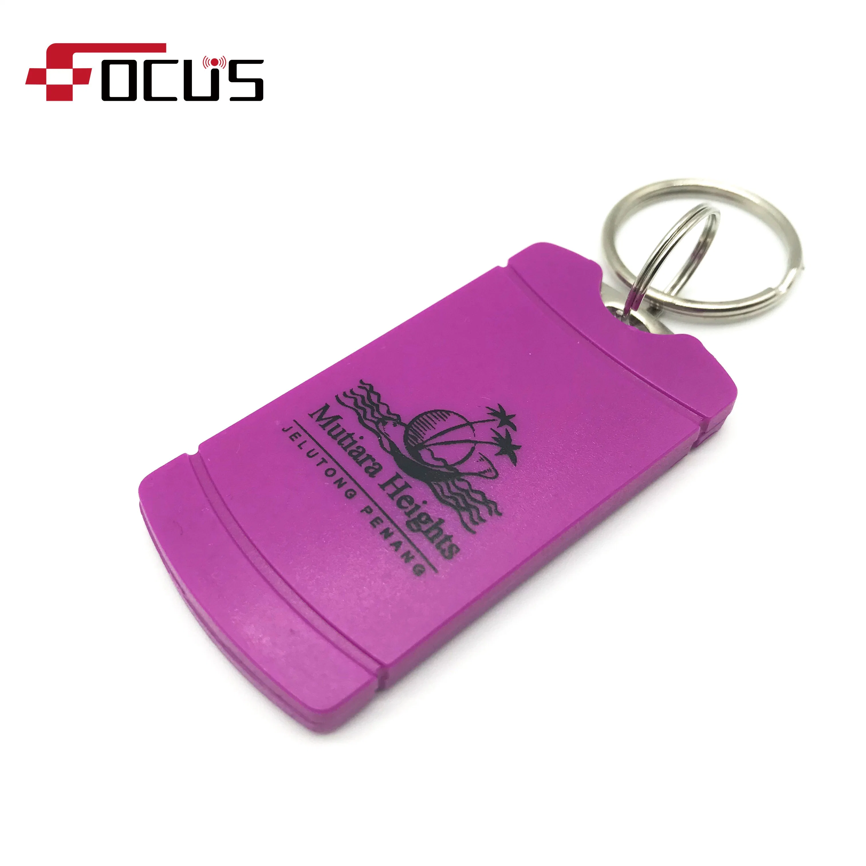 Contacto personalizado ABS plástico RFID Keyfob etiqueta Smart Card AccessControl Solución