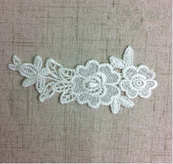 3.5Cm de encaje de algodón blanco capaz de tinte textil textil Cortina Jacquard Lace