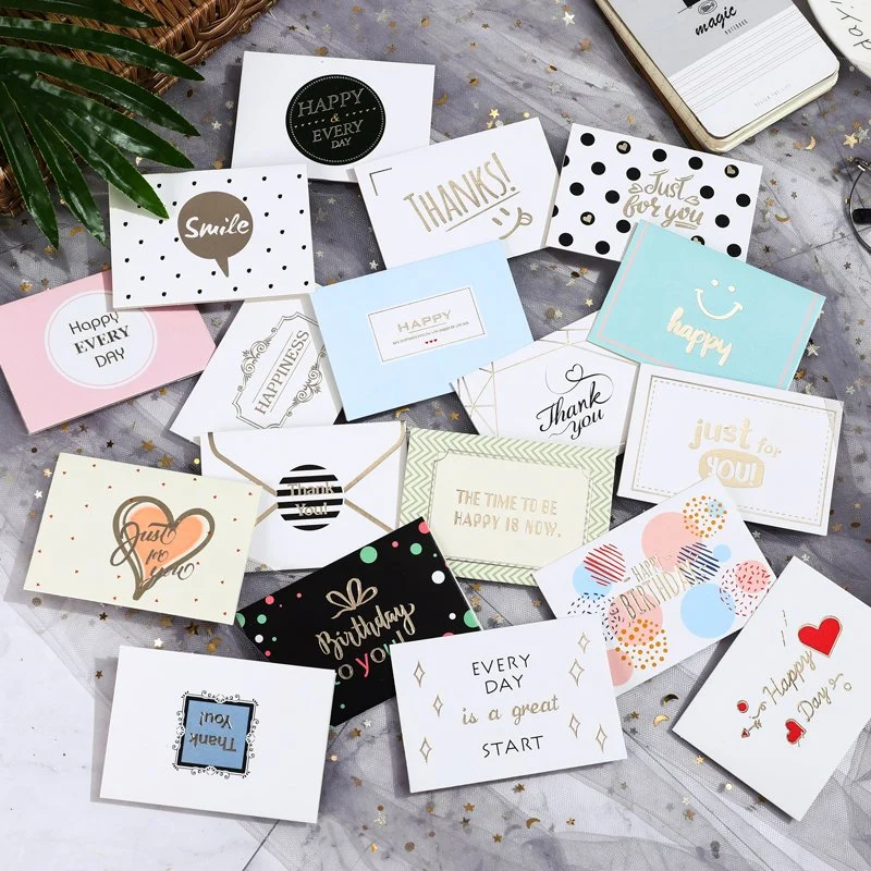 Diseño de Logotipo personalizado baratos papel Arte Día de la madre cumpleaños plegada saludo de Negocios de la Tarjeta de Invitación de boda Tarjetas de regalo Gracias