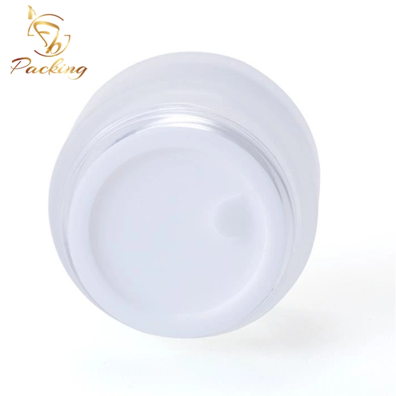 Wholesale/Supplier Empty Cream Bottle OEM Colorful 50ml Matte Frosted Glass Cream Jar with Aluminum Cap