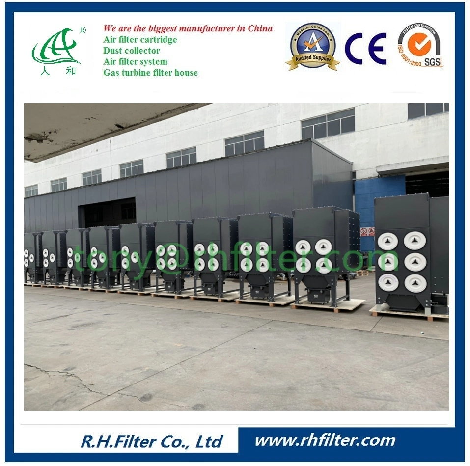 Industrial Environment Protection Portable Stainless Steel Pulse Jet Wood Working Dust Collector and Bag Filter