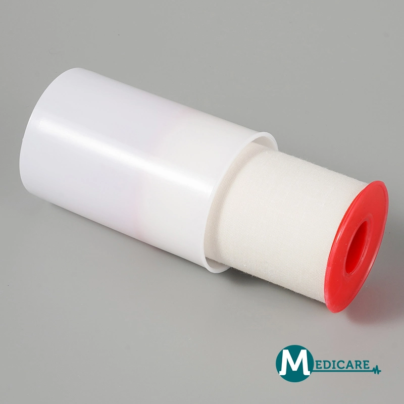 Plastic Spool Tin Cover Medical White Color Custom Zinc Oxide Adhesive