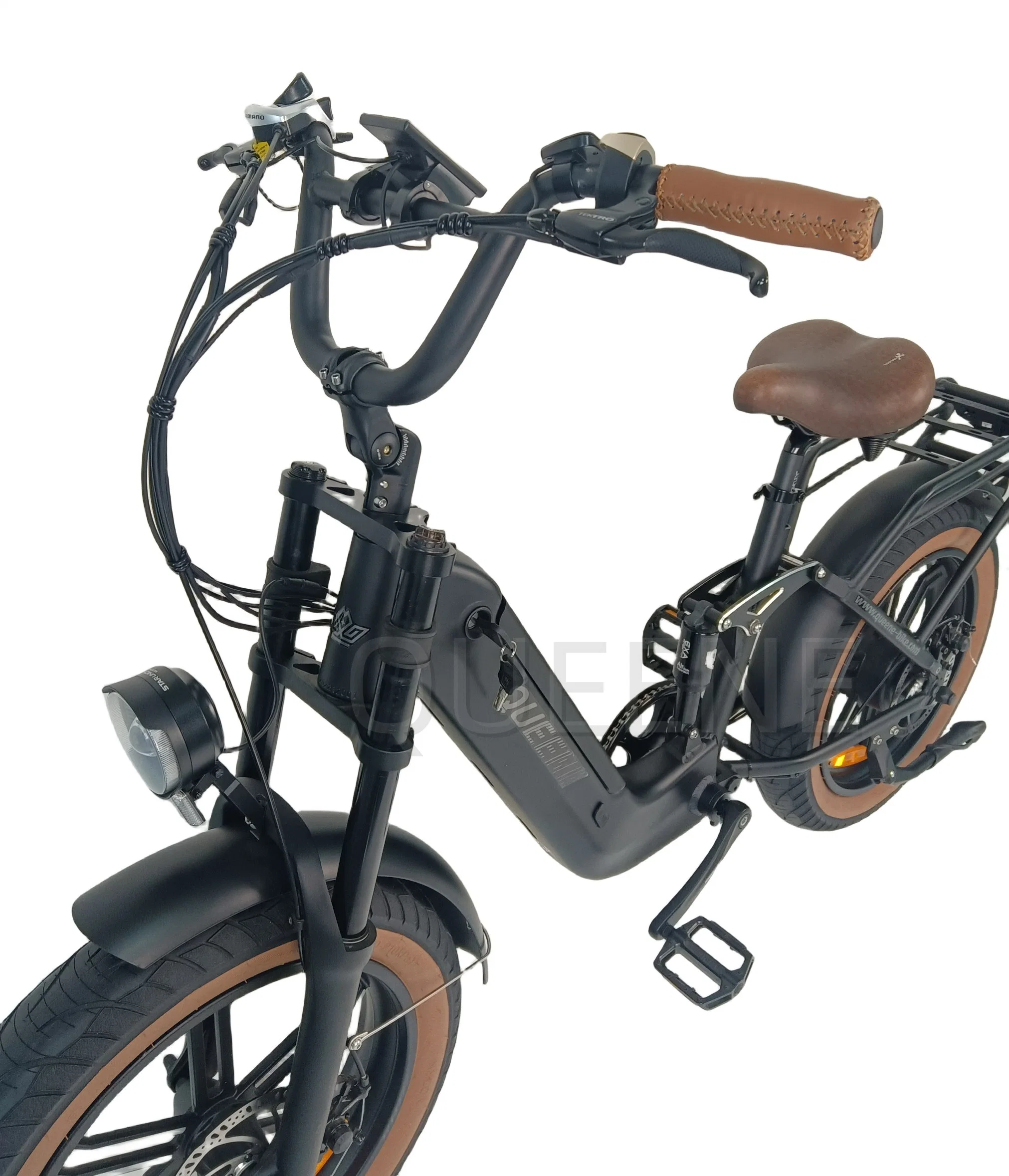 Queene New arrival 48V500W750W Commuting Electric Bike Powered Electric Vehicle Avec double suspension