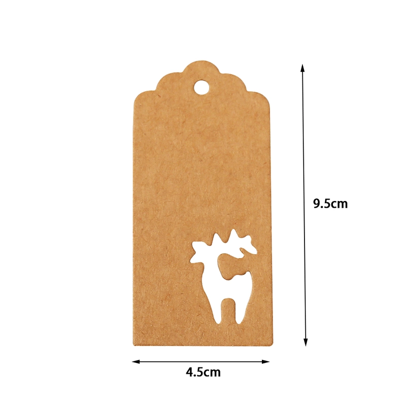 Benutzerdefinierte hängen Tags Papier Hangtag OEM Garment Tag für Weihnachten Baumschmuck