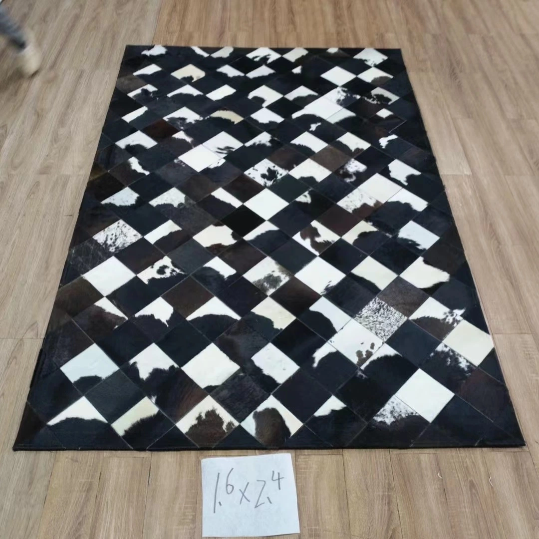 Genuine Leather Carpet Cowhide Patch Rugs