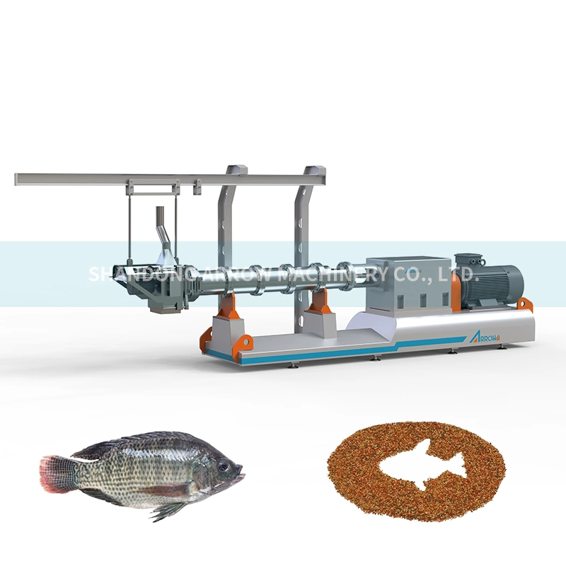 الأسماك بيليه الزفير التوأم برغي كامل الطفو جهاز تغذية الأسماك خط المعالجة