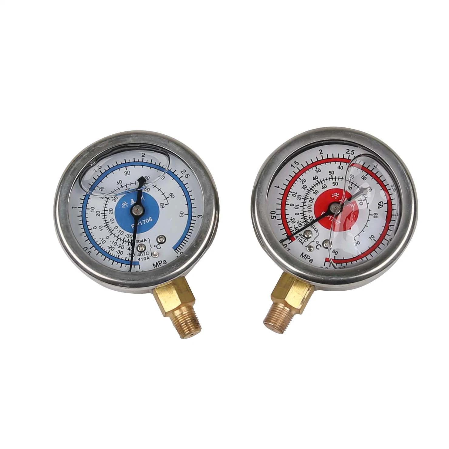 Digital OEM Single or Double Gauge Refrigerant Manifold Pressure Gauge Copper Type